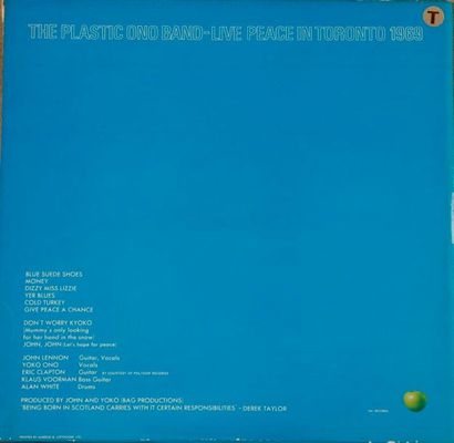 null THE PLASTIC ONO BAND
« Live peace in Toronto 1969 » Apple CORE 2001 U.K. 1969....