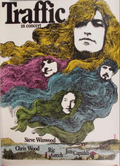 null TRAFFIC
Affiche originale du label Island « Traffic in concert », 1971. 85 x...