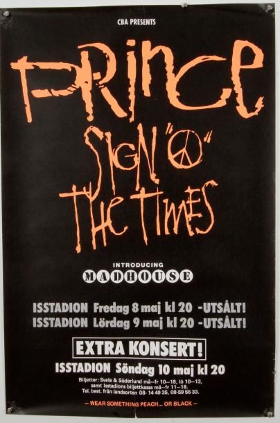 null PRINCE
Affiche concert « Sign « O » The Times » 90 x 60 cm