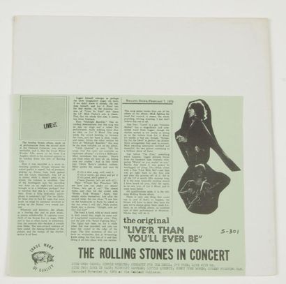 null THE ROLLING STONES
« Live’r Than You’ll Ever Be » Trade Mark Of Quality S-301....