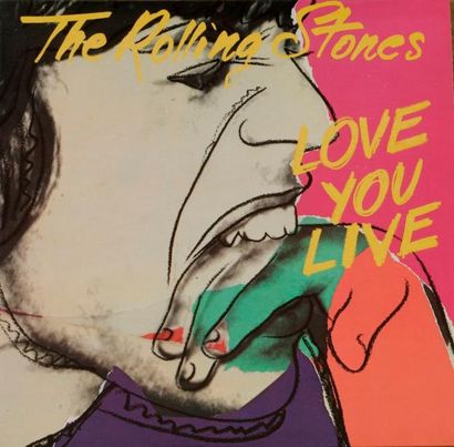 null ANDY WARHOL / THE ROLLING STONES
« Love you live » Rolling Stone COC 89101 France...