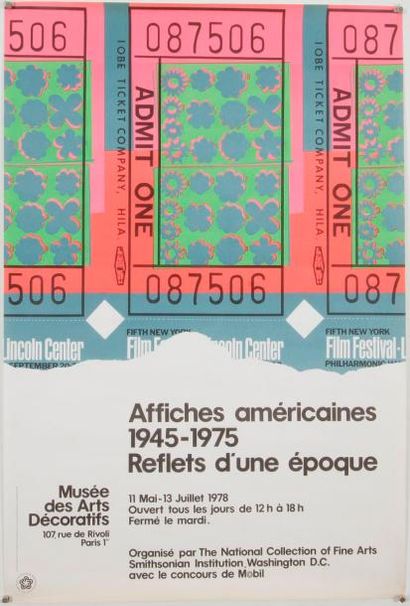null ANDY WARHOL
Affiche lithographie « Affiches Américaines 1945-1975 » Paris, 1978....