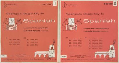 null ANDY WARHOL
VOL. 1 et VOL. 2 « Madrigal Magic Key to Spanish ». Impression sur...