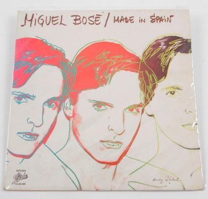 null ANDY WARHOL
MIGUEL BOSE « Made in Spain ». Impression sur pochette disque. Offset...