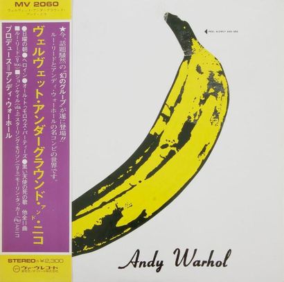 null ANDY WARHOL
The VELVET UNDERGROUND & Nico. Édition Japon, 1973. Impression sur...