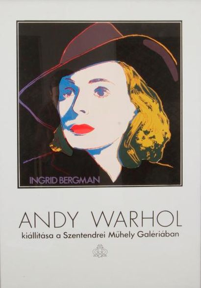 null ANDY WARHOL
Affiche originale, 1983, Ingrid BERGMAN a Szentendrei Muhely Galeria....