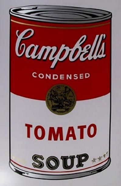 null ANDY WARHOL
Affiche « Campbell’s Tomato soup » Année 90. 80 x 60 cm