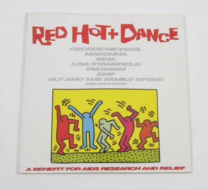 null KEITH HARING
« Red Hot + Dance ». Impression sur pochette disque vinyl. Offset...