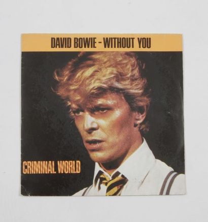 null KEITH HARING
DAVID BOWIE « Without you ». Impression sur pochette disque. Offset...