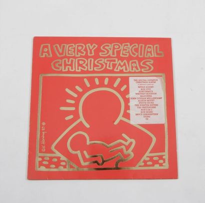 null KEITH HARING
« A Very Special Christmas ». Impression sur pochette disque vinyl....