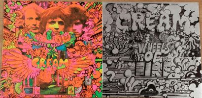 null MARTIN SHARP / CREAM
« Disraeli Gears » Polydor 658 052 France 1967 + « Wheels...