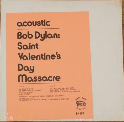 null BOB DYLAN
« Saint Valentines Day Massacre » Trade Mark S-117 U.S.A 1975. 31...