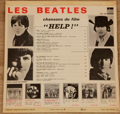 null THE BEATLES
« Help! » Odeon OSX 230 Label Bleu France 1965. 31 x 31 cm - 12...