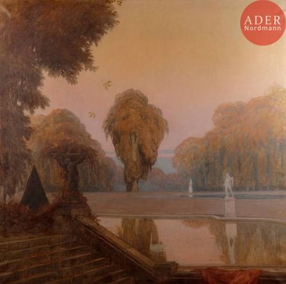 null Alexandre Nikolaevitch BENOIS (1870-1960) [attribué à]
Versailles, le parc
Huile...