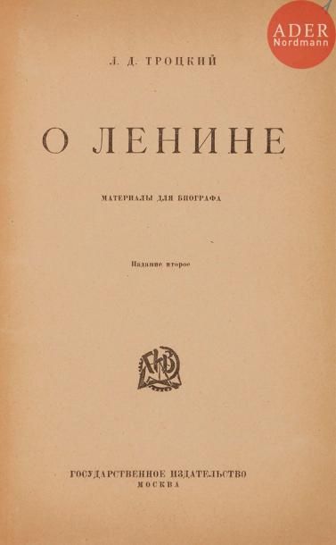 null Lev Davidovitch TROTZKY (1879-1940)
Sur Lénine. Matériaux pour sa biographie.
Seconde...