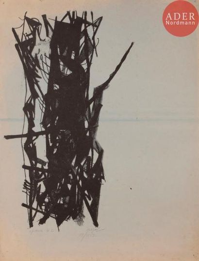 null Devrim NEJAD [turc] (1923-1995)
Composition, 1953
Lithographie.
Signée, datée...