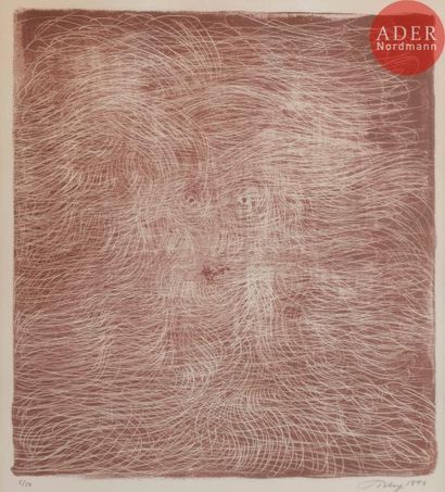 null Mark TOBEY [américain] (1890-1976)
Composition, 1970
Lithographie.
Signée, datée...