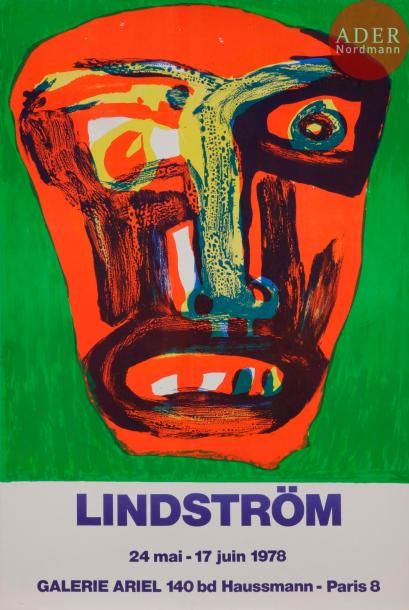 null Bengt LINDSTRÖM [suédois] (1925-2008)
Visage, 1978
Lithographie.
Signée et numérotée...