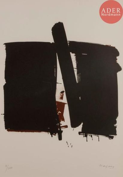 null André MARFAING (1925-1987)
Composition
Lithographie.
Signée et numérotée sur...