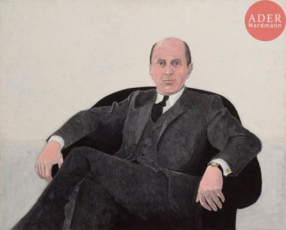 null Cesare PEVERELLI [italien] (1922-2000)
Portrait du baron Joseph-Berthold Urvater
Huile...
