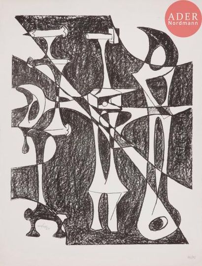 null Agustin CARDENAS [cubain] (1927-2001)
Composition, 1969
Lithographie.
Signée,...