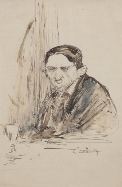 null Charles LÉANDRE (1862-1934)
Homme au café - Deux femmes
2 encres et lavis d’encre.
Signés.
Environ...