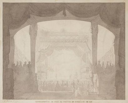 null Jean-Michel MOREAU dit MOREAU LE JEUNE (1741-1814)
Représentation de gala au...