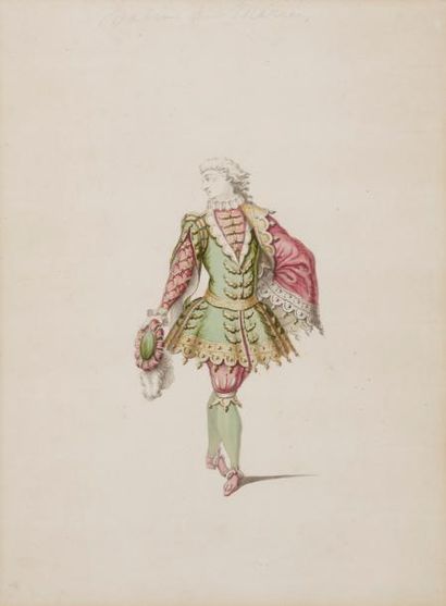 null Jean II BERAIN (c.1674-1726)
Habis de Marié
Aquarelle et crayon noir.
Dans un...