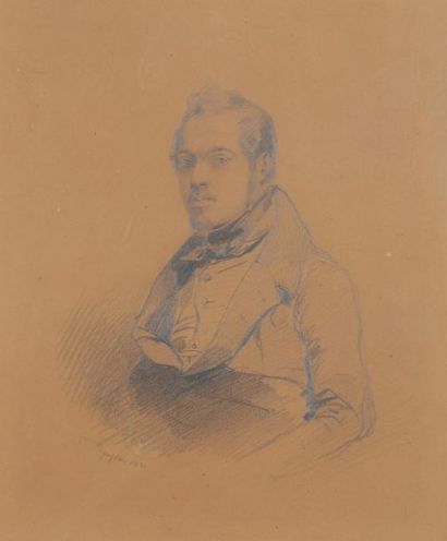 null Camille ROQUEPLAN (1800-1855)
Portrait d’homme, 1831
Mine de plomb.
Signée et...