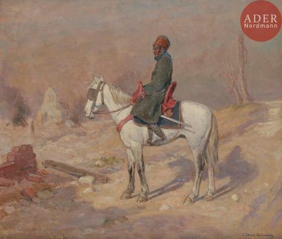 null Jean Jacques BERNE-BELLECOUR (1874-?)
Cavalier arabe
Huile sur toile.
Signée...