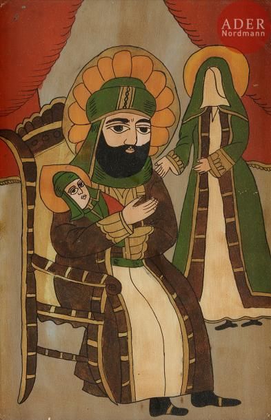 null L’Imam Hossein entouré de sa famille, première moitié du XXe siècle
Peinture...