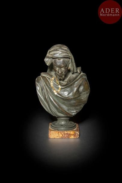 null Anon. Buste de Maure, Europe, fin XIXe siècle
Bronze de patine noire, buste...