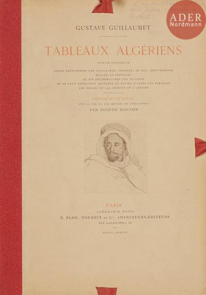 null PEINTURES, deux ouvrages:
- G. GUILLAUMET, Tableaux Algériens, ouvrage illustré...