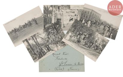 null Documents commerciaux et 14 cartes postales principalement sur la guerre italo-turque,...