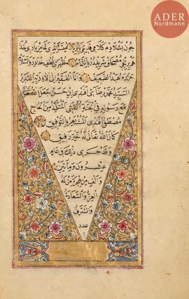 null Coran, Turquie ottomane, signé et daté 1220H. / 1805
Manuscrit complet sur papier,...