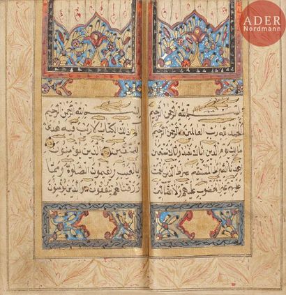 null Petit Coran, Turquie ottomane, XIXe siècle
Manuscrit complet sur papier, en...