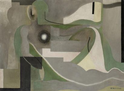 null Karnik ZOULOUMIAN dit Jean Carzou (1907-2 000)
Composition, vers 1930
Huile...