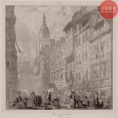 Richard Parkes BONINGTON Richard Parkes BONINGTON
Rue du Gros Horloge, Rouen. 1824....