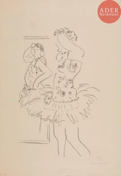 Henri MATISSE Henri MATISSE
Danseuse au miroir. 1927. Lithographie. 418 x 263. Duthuit-Garnaud...