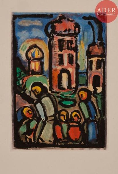 GEORGES ROUAULT Georges ROUAULT
 Suarès (André). Passion. Eaux-fortes originales...