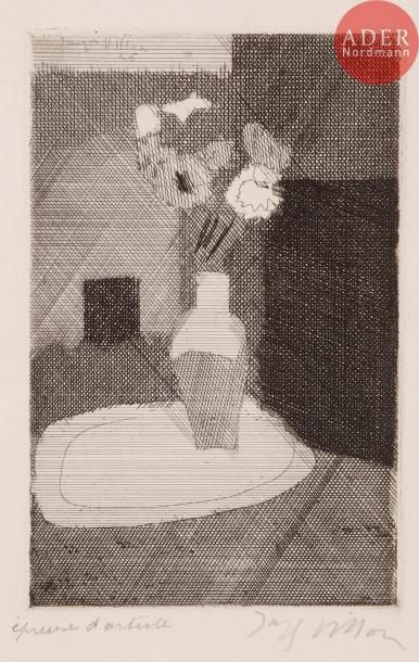 JACQUES VILLON Jacques VILLON
 Petit bouquet. 1926. Eau-forte. 139 x 91. Ginestet...
