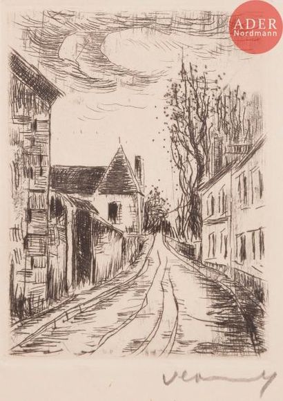 MAURICE DE VLAMINCK Maurice de VLAMINCK
 Frontispice pour G. Duhamel, Les Hommes...