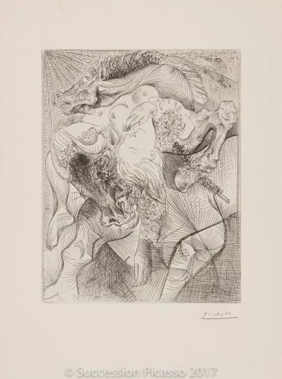 Pablo PICASSO Pablo PICASSO
Suite Vollard.1930-1937. Eau-forte, aquatinte, pointe...