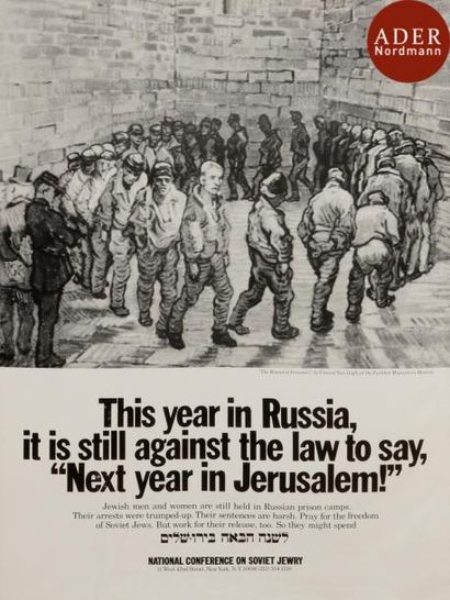 null [AFFICHE EN FAVEUR DES JUIFS D’URSS]
This year in russia, it’s still againt...