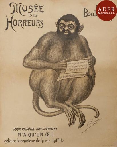 null [AFFAIRE DREYFUS]
VICTOR LENEPVEU
Musée des Horreurs N° 1 : Boule de Juif
Affiche...