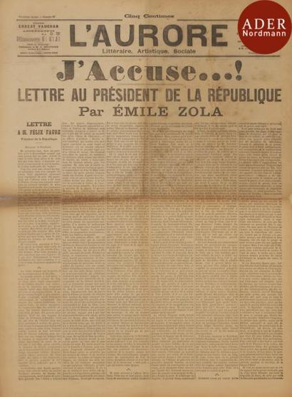 null [AFFAIRE DREYFUS]
J’accuse…! Lettre au Président de la République. Paris, L’Aurore,...