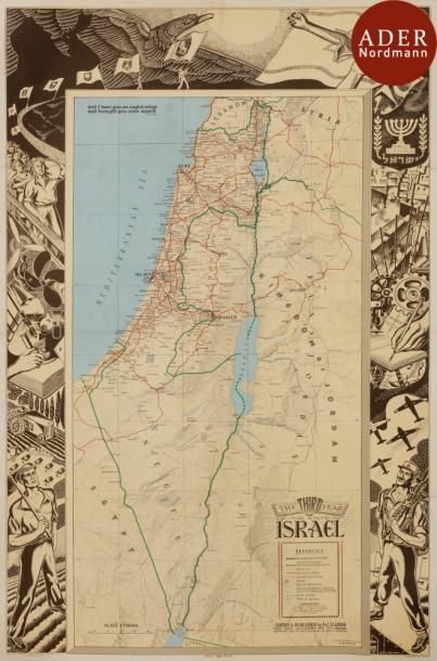 null [AFFICHE ISRAËL]
Carte d’Israël
Affiche entoilée.
70 x 44 cm

Mots clés : judaica,...