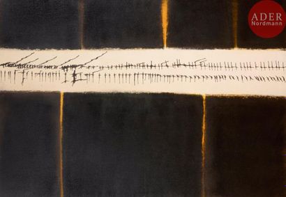 null Leopoldo TORRES-AGUERO [argentin] (1924-1995)
Composition, 1965
Huile sur toile.
Signée...