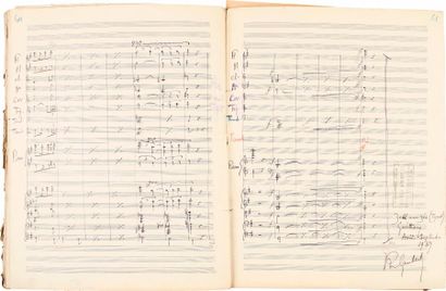 null Philippe GAUBERT (1879-1941). Manuscrit musical autographe signé, Divertissements...