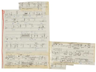 null Luigi NONO (1924-1990). Manuscrit musical autographe, [La lontananza nostalgica...